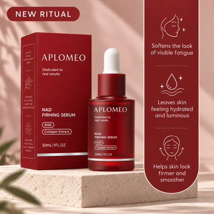 Aplomeo NAD+ Firming Serum bottle and box